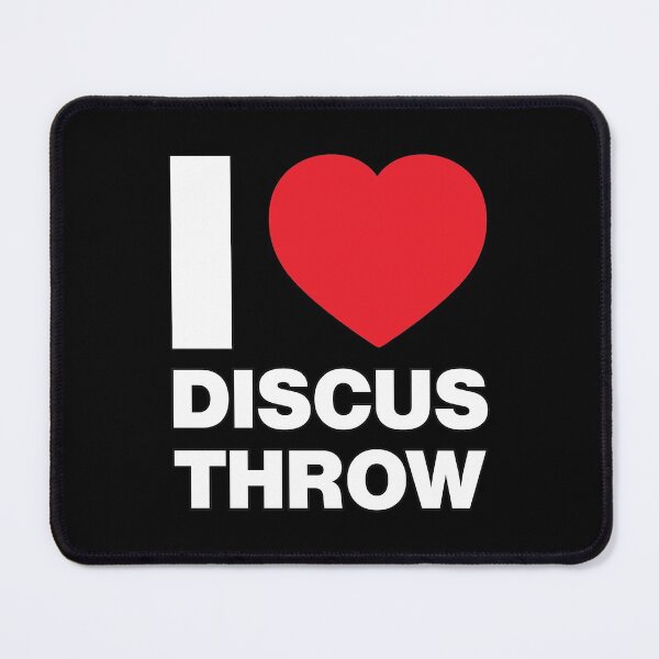 Item preview, I Love Discus Throw Red Heart designed and sold by Thestarrysky.