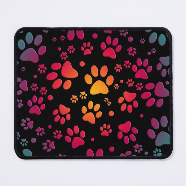 Item preview, Colorful rainbow paws tracks - animals designed and sold by MadandMean.