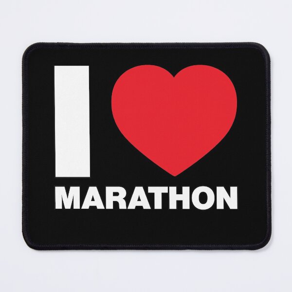 Item preview, I Love Marathon Red Heart designed and sold by Thestarrysky.
