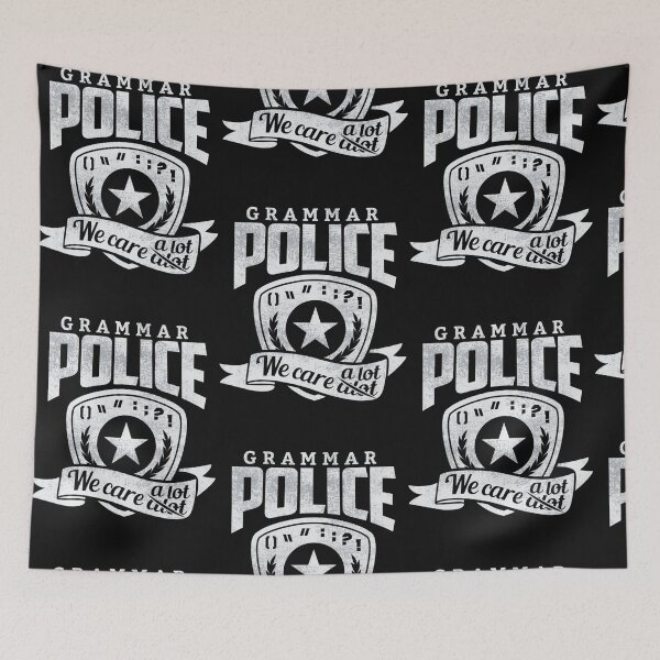 Item preview, Grammar Police We Care A Lot Funny English designed and sold by Lequangtrung.