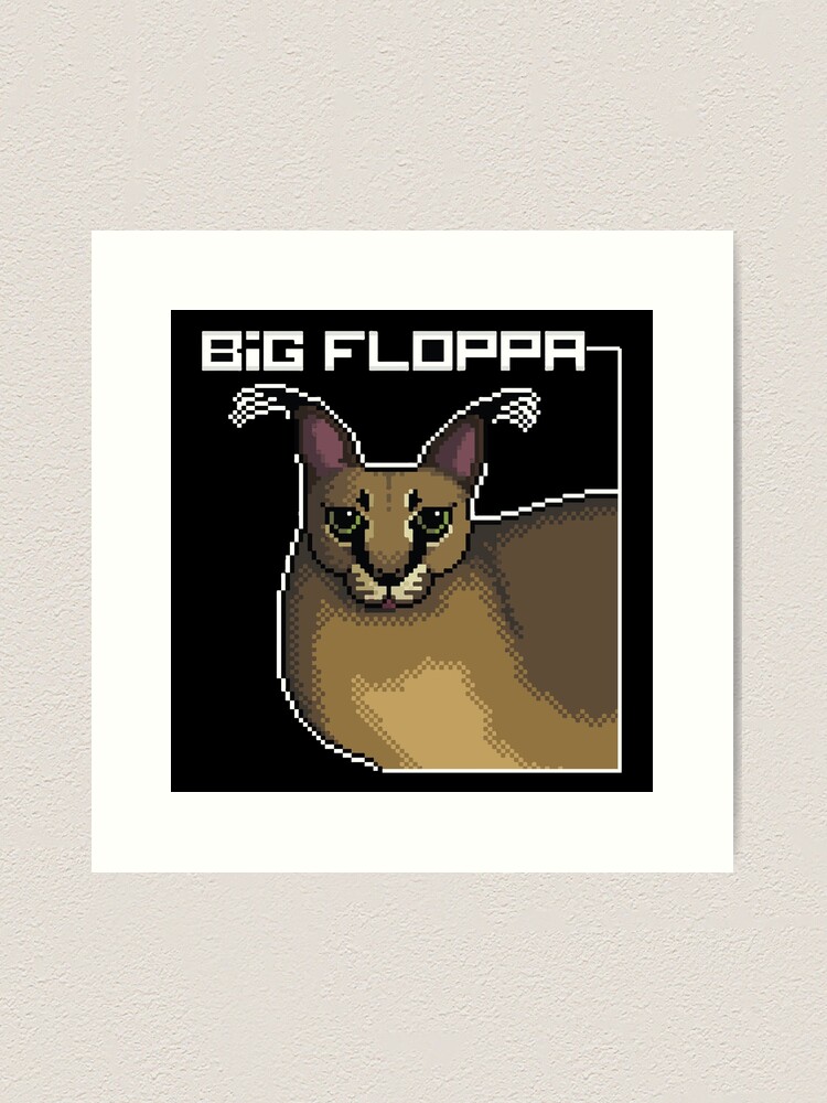 Floppa Art Prints for Sale