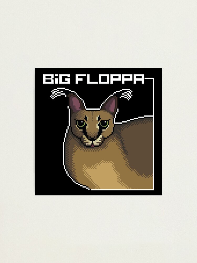 Baby Floppa meme Big floppa caracal Poster for Sale by giftycat