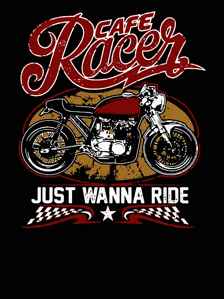 Thumbnail 4 of 4, Relaxed T-Shirt, Cafe Racer Ride designed and sold by RebuiltMath.
