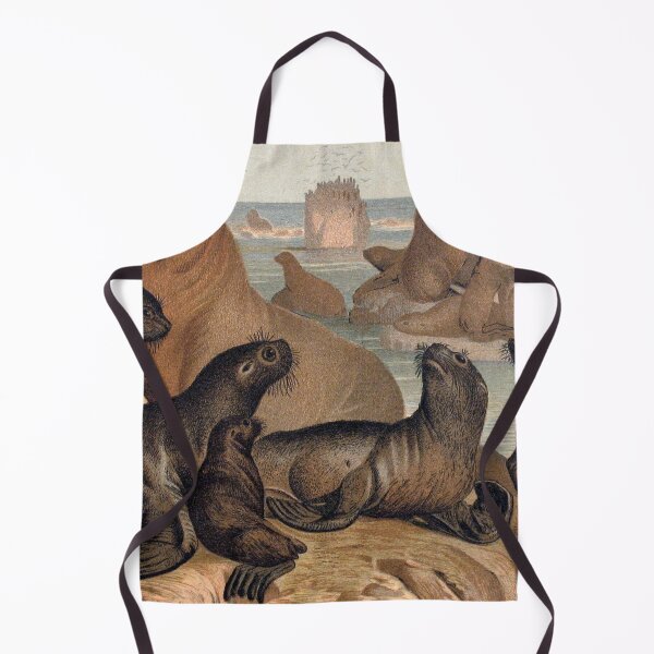 Item preview, Sealion vintage kitch illustration designed and sold by Vintage Designs +.