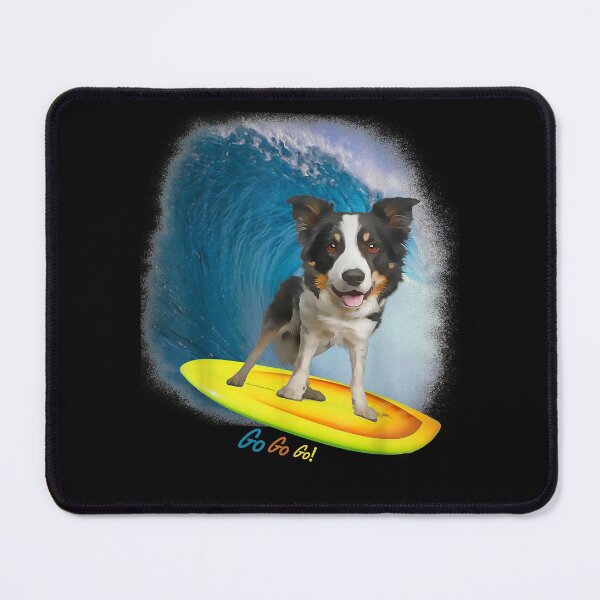 Item preview, Dog on surfboard designed and sold by begin-again.