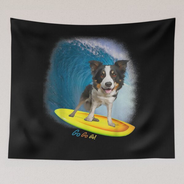 Artikelvorschau, Hund auf Surfbrett entworfen und verkauft von begin-again.