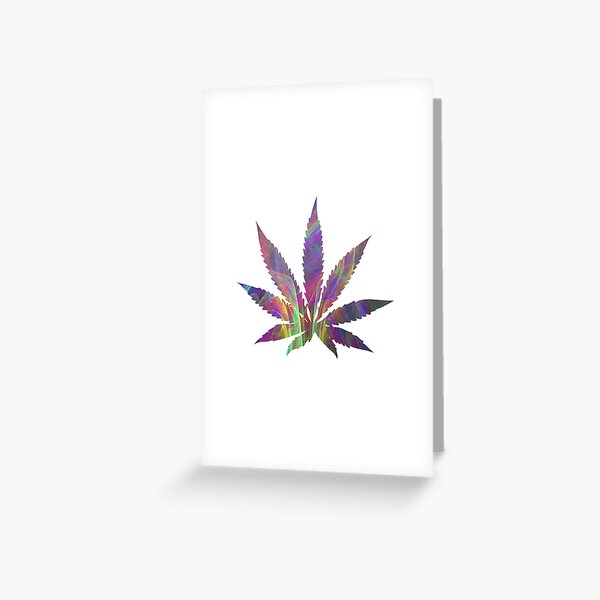 Grusskarten Cannabis Redbubble