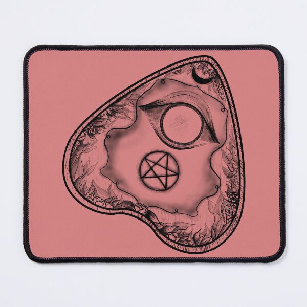 Item preview, Occult Planchette with Pentacle & Florals designed and sold by WitchInTheWack.