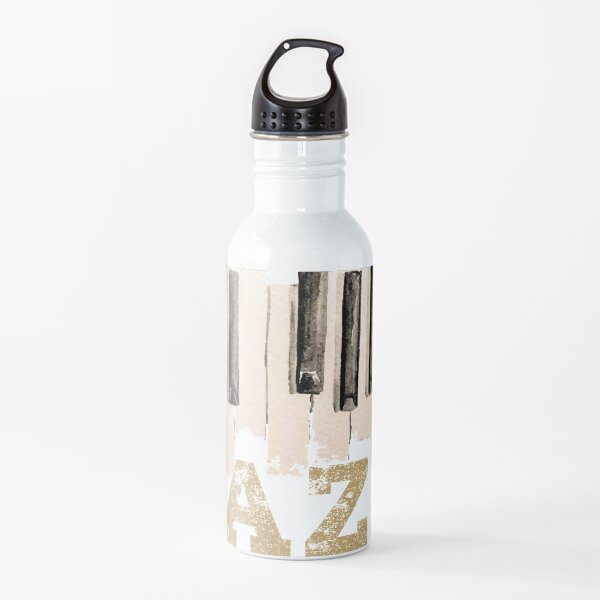 Jazz Music Festival Piano Keyboard Lovers Vintage Water Bottle