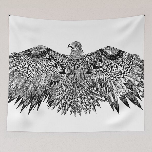 Item preview, Eagle Mandala Artwork designed and sold by MinArt Illustrations.
