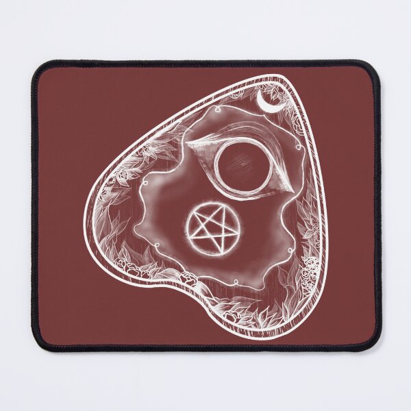 Item preview, White Occult Planchette with Pentacle & Florals designed and sold by WitchInTheWack.