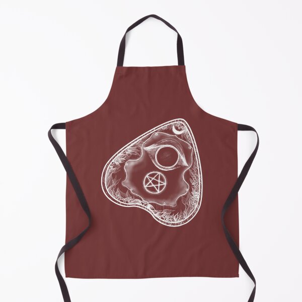Item preview, White Occult Planchette with Pentacle & Florals designed and sold by WitchInTheWack.