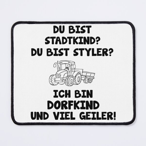 Item preview, Dorfkind Geiler As a city child, funny saying designed and sold by Onorato Bellgardt.