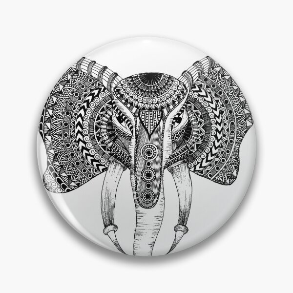 Item preview, Magnificent Elephant Mandala  designed and sold by MinArt Illustrations.