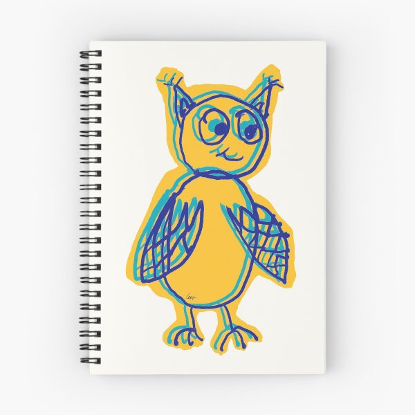 Item preview, owl overlay yellow blue designed and sold by MentaLee.