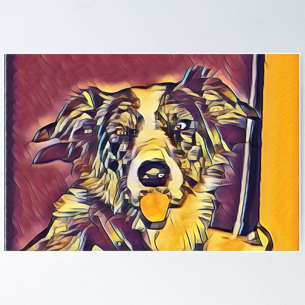 Item preview, Sleepy Collie In Retro Pop designed and sold by Fearless-Fox.