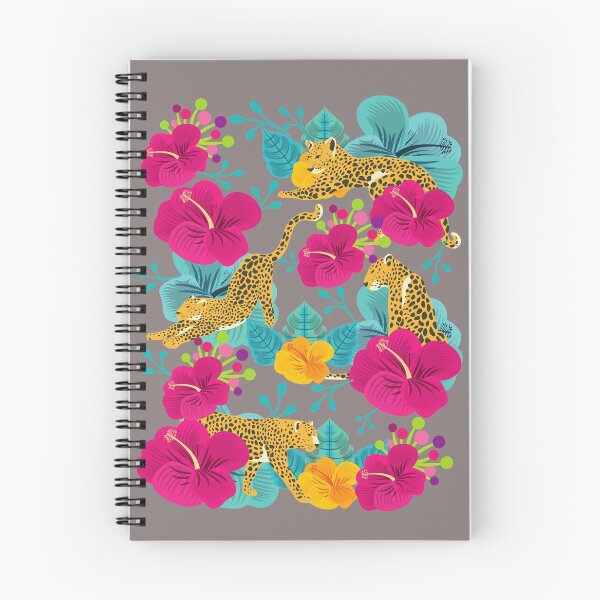 Item preview, Leopards in Hibiscus Forest designed and sold by sunnybunnyhoney.