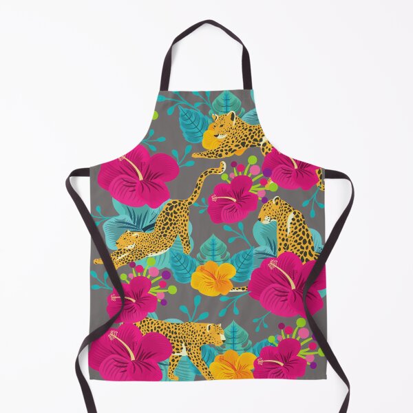 Item preview, Leopards in Hibiscus Forest designed and sold by sunnybunnyhoney.