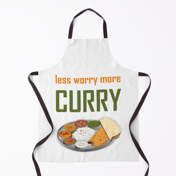 Item preview, less worry more curry designed and sold by Skipperatthebay.