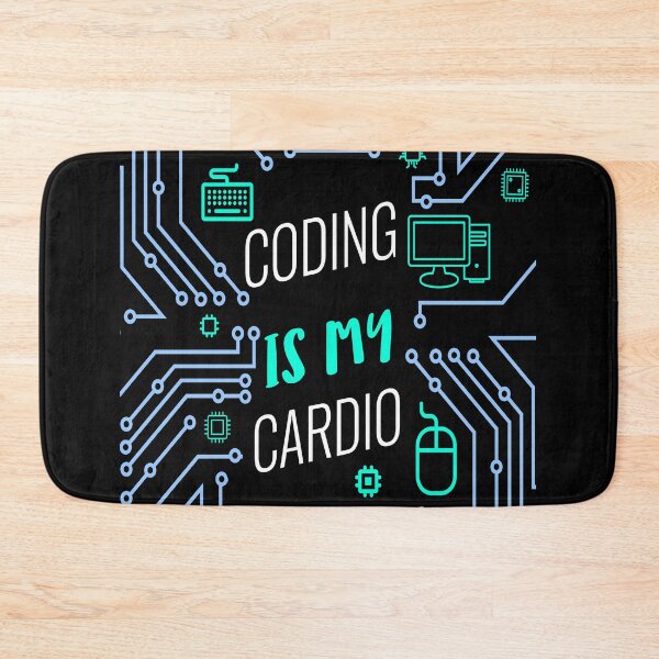 Item preview, Coding is my cardio Funny Programmer gift designed and sold by dreamofdenim.