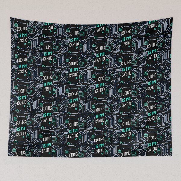 Item preview, Coding is my cardio Funny Programmer gift designed and sold by dreamofdenim.