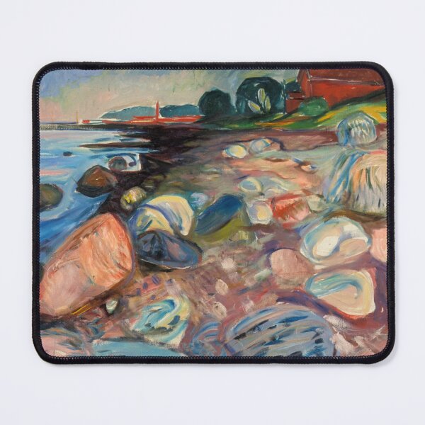 Item preview, Edvard Munch - Shore with Red House designed and sold by Vivanne-art.