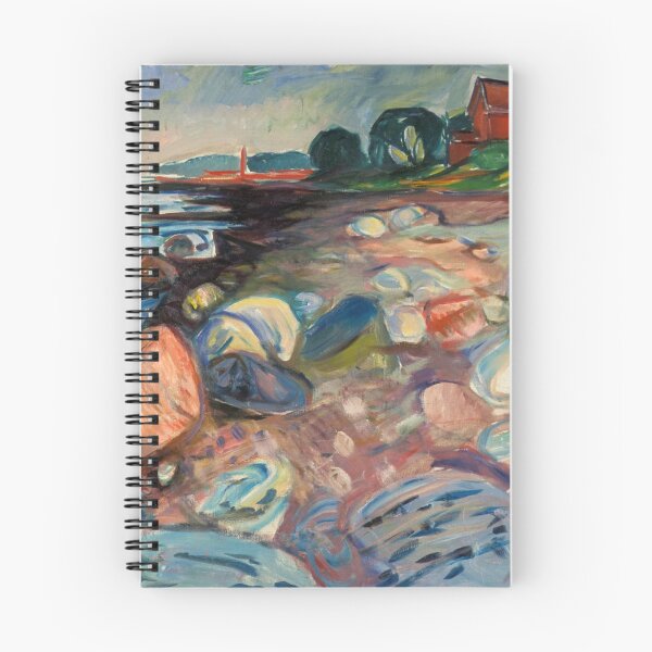 Item preview, Edvard Munch - Shore with Red House designed and sold by Vivanne-art.