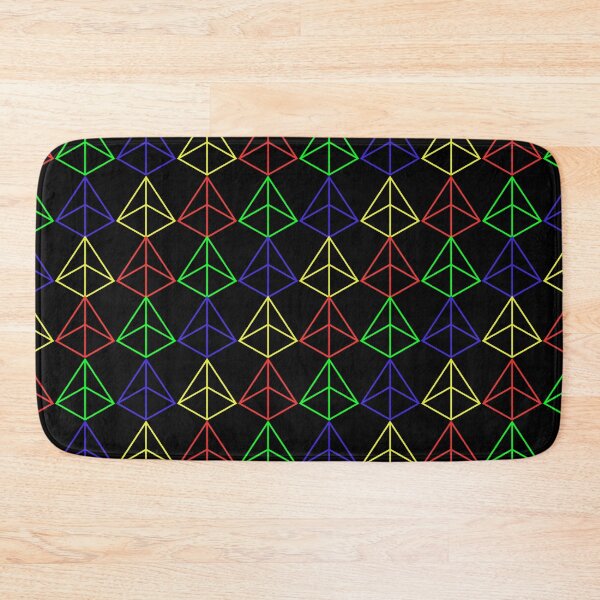 Item preview, Neon Triangles Grid dark designed and sold by CCC2021.
