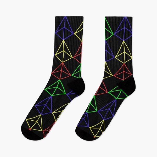 Item preview, Neon Triangles Grid dark designed and sold by CCC2021.