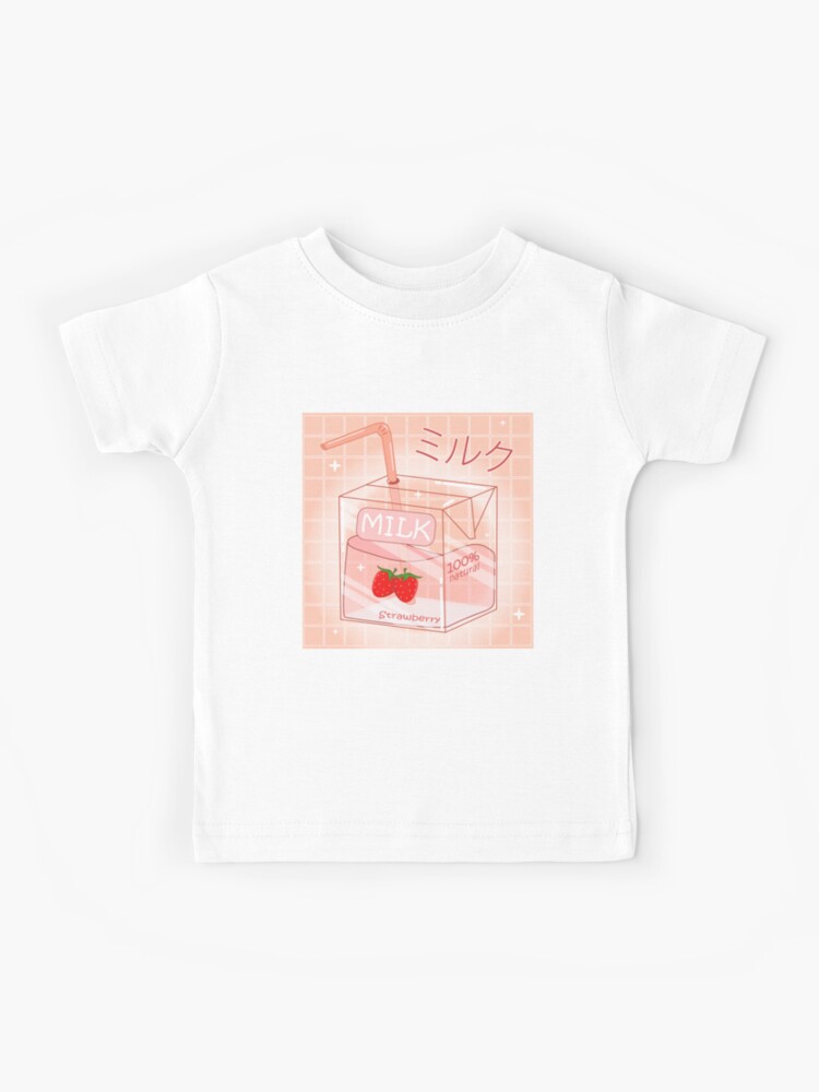 Pink Strawberry Milk Shirt Strawberry Milk Tee Kawaii 