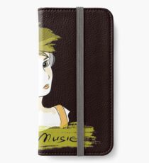 I Love music, teenager listening music iPhone Wallet/Case/Skin
