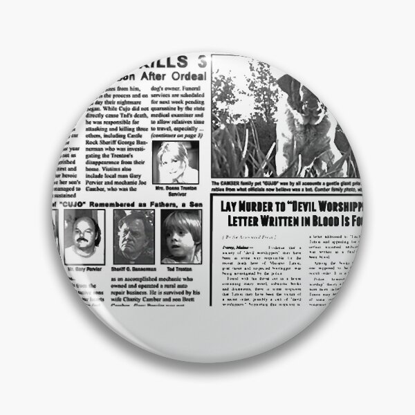 Item preview, Cujo Dog - Stephen King - Halloween Clutches Play Please Dee Newspaper designed and sold by DogStephenCook.