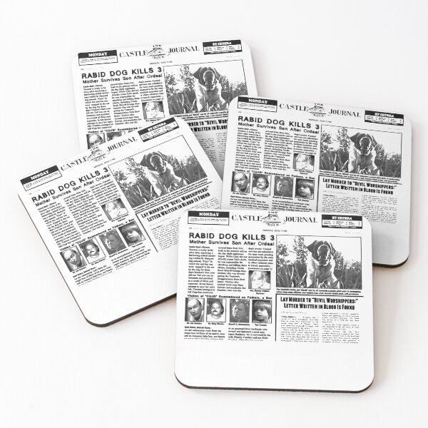 Item preview, Cujo Dog - Stephen King - Halloween Clutches Play Please Dee Newspaper designed and sold by DogStephenCook.