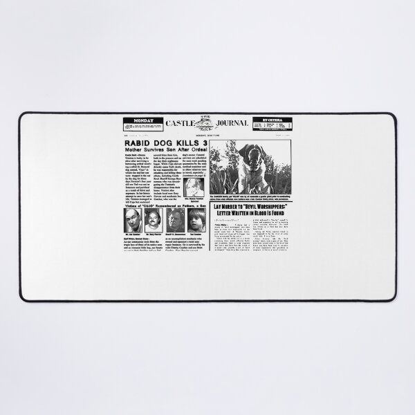 Item preview, Cujo Dog - Stephen King - Halloween Clutches Play Please Dee Newspaper designed and sold by DogStephenCook.