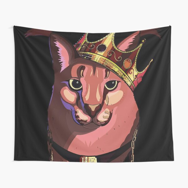 Da Big Floppa - New Rapper with King Crown, Floppa Cube Flop Flop Happy  Floppa Friday Drip, Fun, Original Art Pet Mat Bandana Cat Art Print for  Sale by Any Color Designs