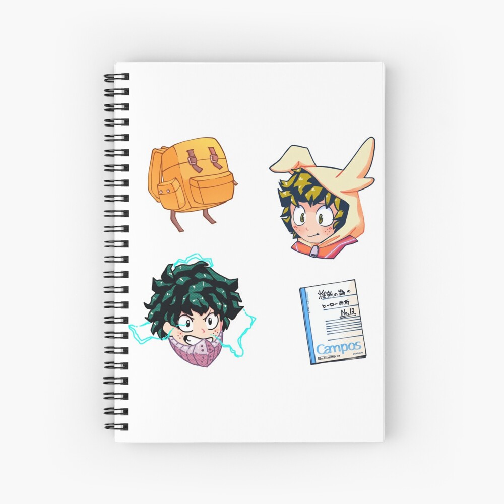 Izuku Midoriya Deku Pack My Hero Academia Spiral Notebook For Sale