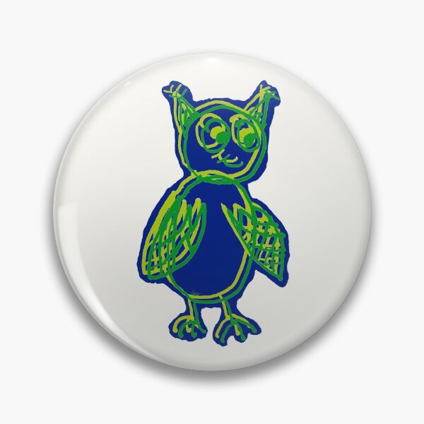 Item preview, owl overlay green blue designed and sold by MentaLee.