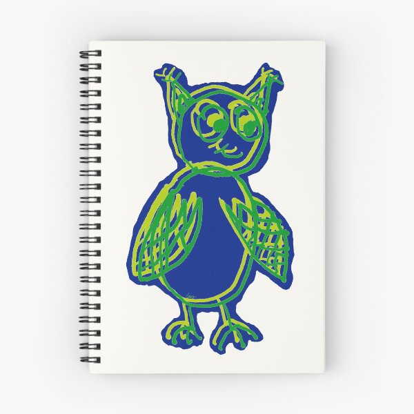 Item preview, owl overlay green blue designed and sold by MentaLee.