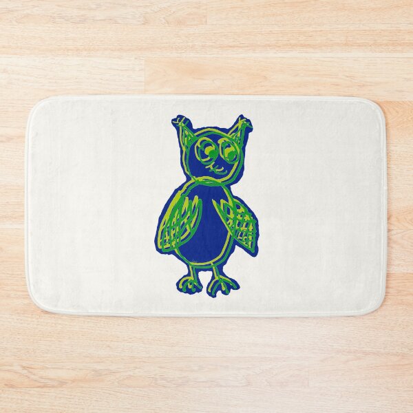 Item preview, owl overlay green blue designed and sold by MentaLee.