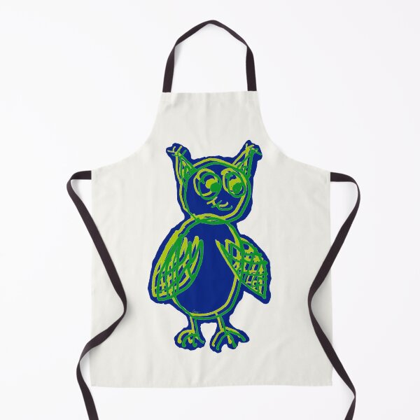 Item preview, owl overlay green blue designed and sold by MentaLee.