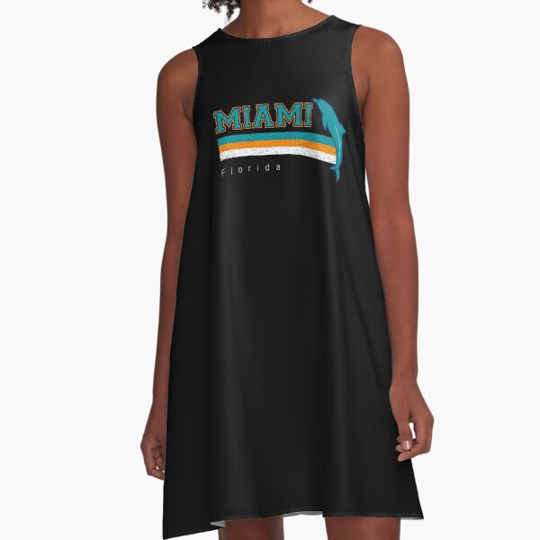 Vintage Miami Sports Football Athletic Novelty Dolphin Retro For Game Day  Graphic T-Shirt Dress for Sale by bucktundBr