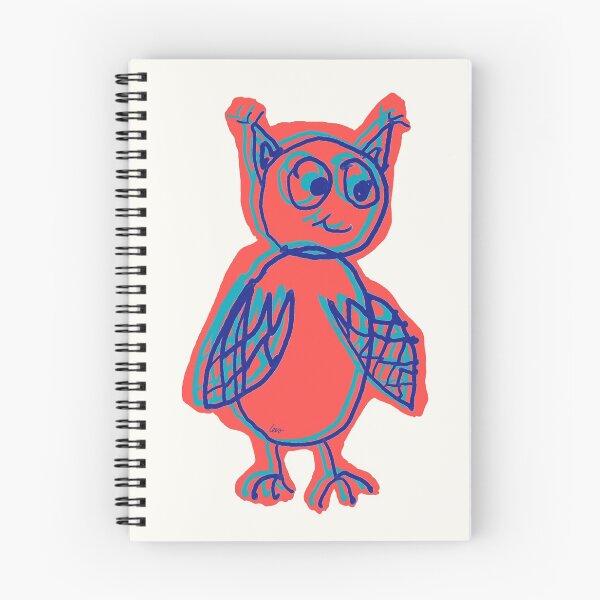 Item preview, owl overlay red blue designed and sold by MentaLee.