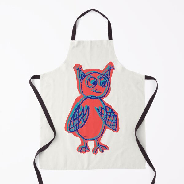 Item preview, owl overlay red blue designed and sold by MentaLee.