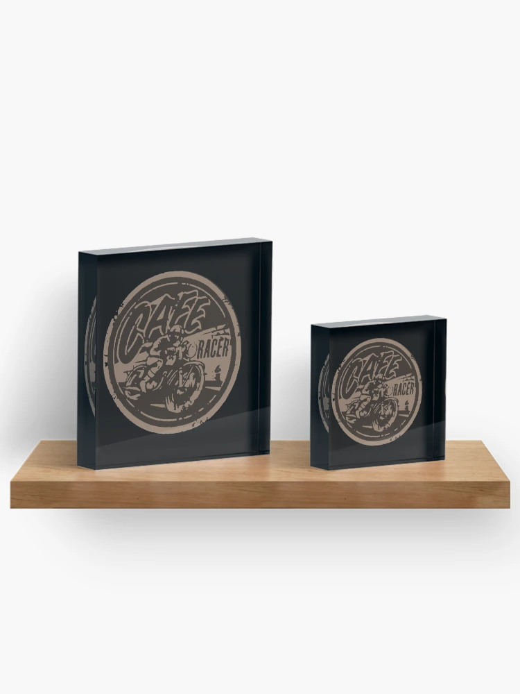 Thumbnail 3 of 5, Acrylic Block, Cafe Racer Ride designed and sold by RebuiltMath.