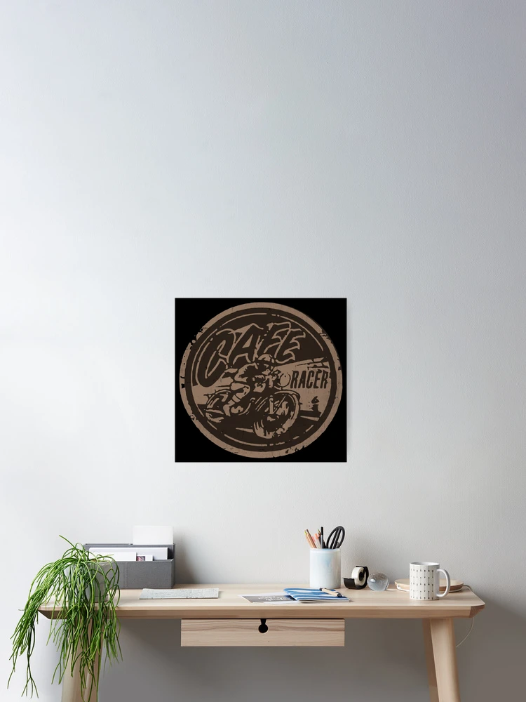 Thumbnail 2 of 3, Poster, Cafe Racer Ride designed and sold by RebuiltMath.