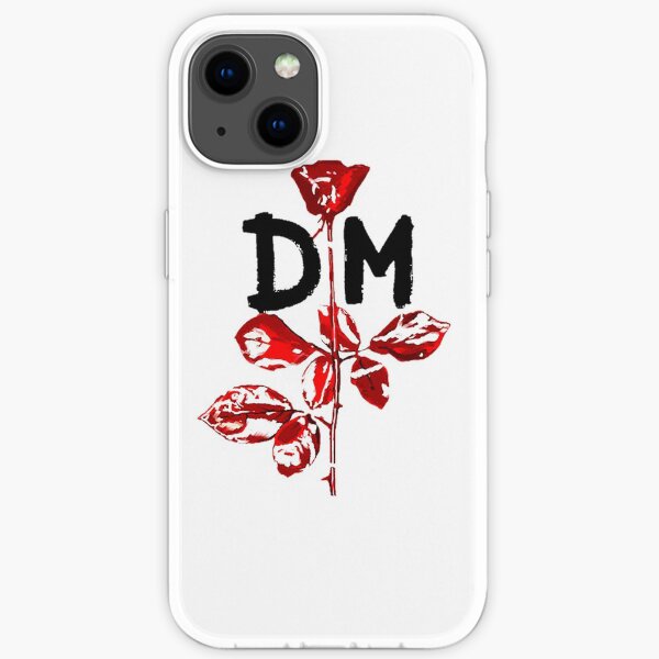 Blumen-Schwarz-Modus iPhone Flexible Hülle