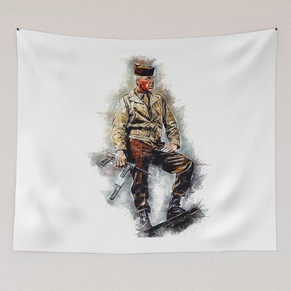 Item preview, Lee Marvin Unique World War 2 Movie Watercolor Portrait designed and sold by Naumovski.