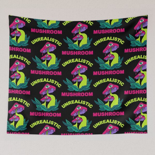 Item preview, Unrealistic Mushroom Psychedelic Retro Art      designed and sold by MaisTram.