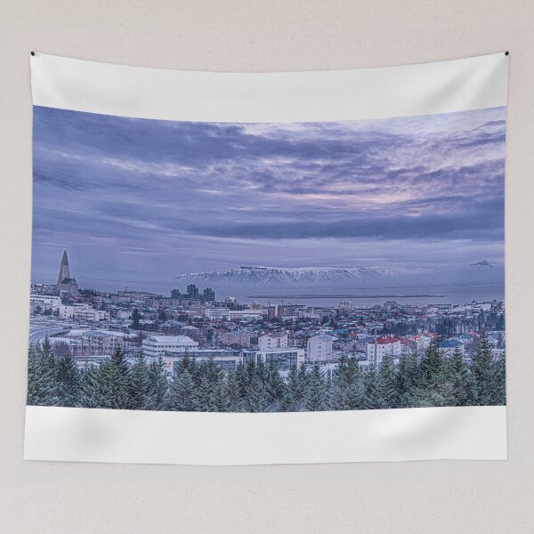 Item preview, Reykjavik Iceland in the winter with snow designed and sold by kathleenjean.