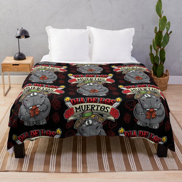 Item preview, Dia De Los Muertos Animals - Hippo designed and sold by anziehend.